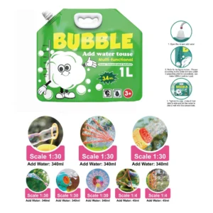 Bubble Solution Refill - Concentrated Liquid for Bubble Machines & Bubble Guns