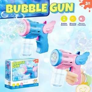 Electric Bubble Gun Toy - Automatic Bubble Blower with Lights & Music