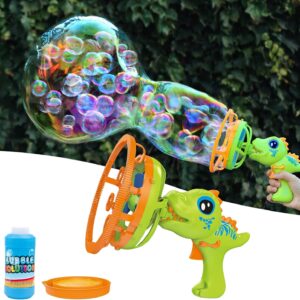 Dinosaur Bubble Blower - Bubble-in-Bubble Machine Gun for Kids