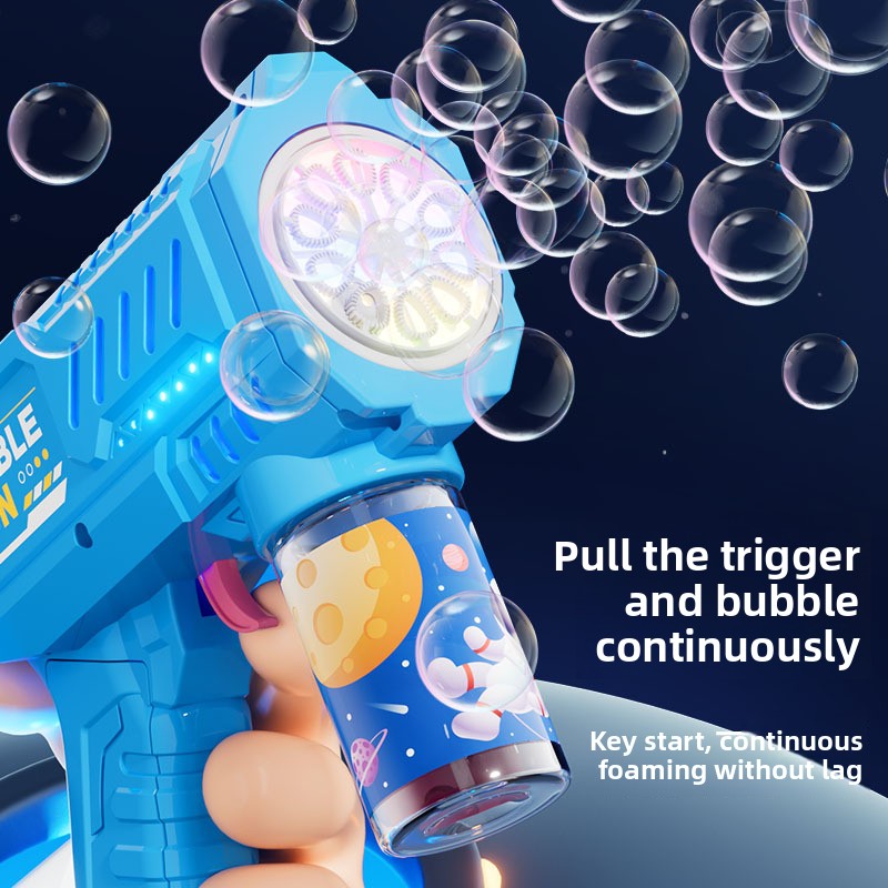 Red Electric Bubble Machine Gun - Hand-Held Bubble Blaster - Image 3