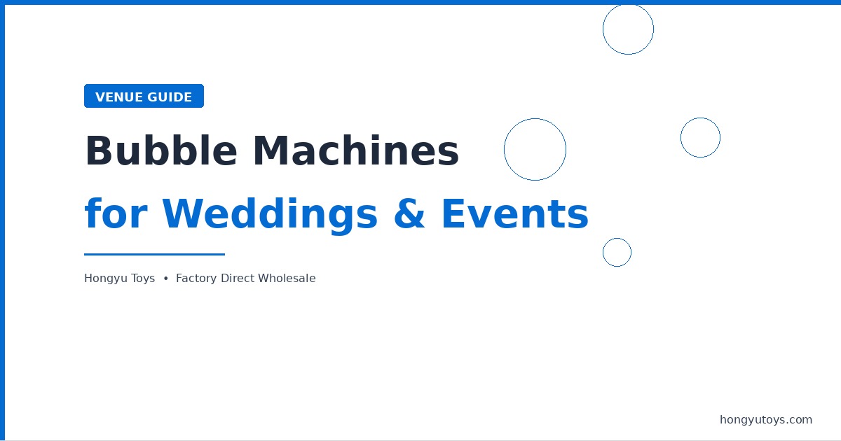 Bubble Machines for Weddings and Events — What Works and What Doesn't