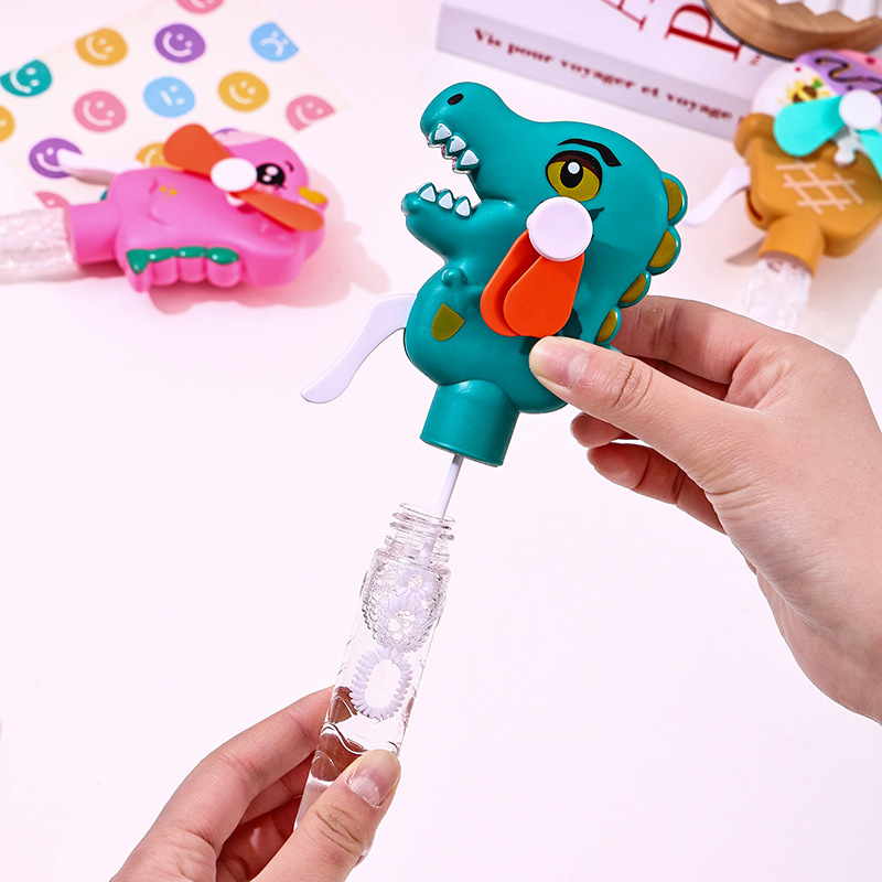 Cartoon Hand-Press Fan Bubble Wand — Donut Design, 4 Styles - Image 4