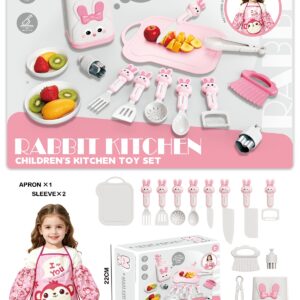 Kids Kitchen Play Set 16pcs - Pink