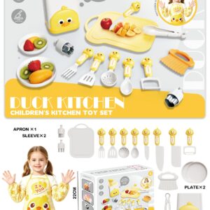 Kids Kitchen Play Set 19pcs - Yellow