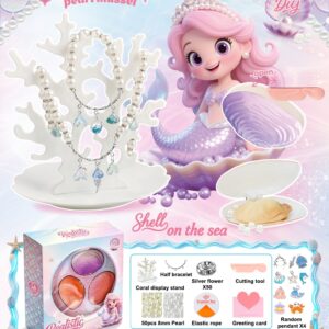 DIY Gem Shell Bracelet Kit - Pearl, Deluxe