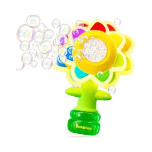 Remote Control Sunflower Garden Bubble Machine - with Music & Lights