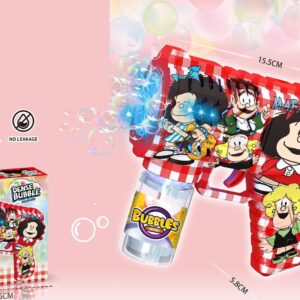 10-Hole Electric Bubble Gun - UV Printed Comic Girl Design