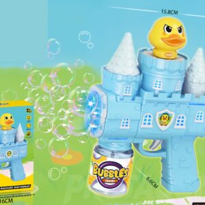 10-Hole LED Castle Bubble Gun - Duck Design