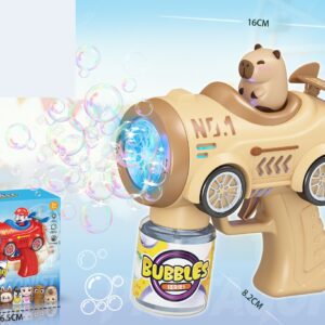 10-Hole LED Car Bubble Gun - Capybara Design