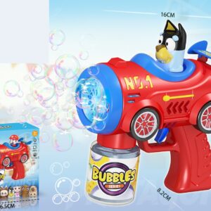 10-Hole LED Car Bubble Gun - Blue Puppy Design