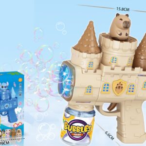 10-Hole LED Castle Bubble Gun - Capybara Design