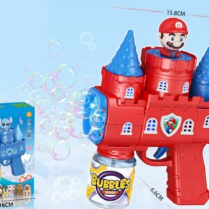 10-Hole LED Castle Bubble Gun - Plumber Hero Design
