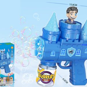 10-Hole LED Castle Bubble Gun - Space Explorer Design