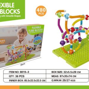 Flexible Tube Blocks 480 PCS - Color Box