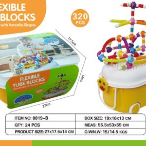 Flexible Tube Blocks 320 PCS - Storage Box