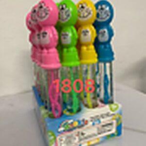 Blue Robot Cat Bubble Wand